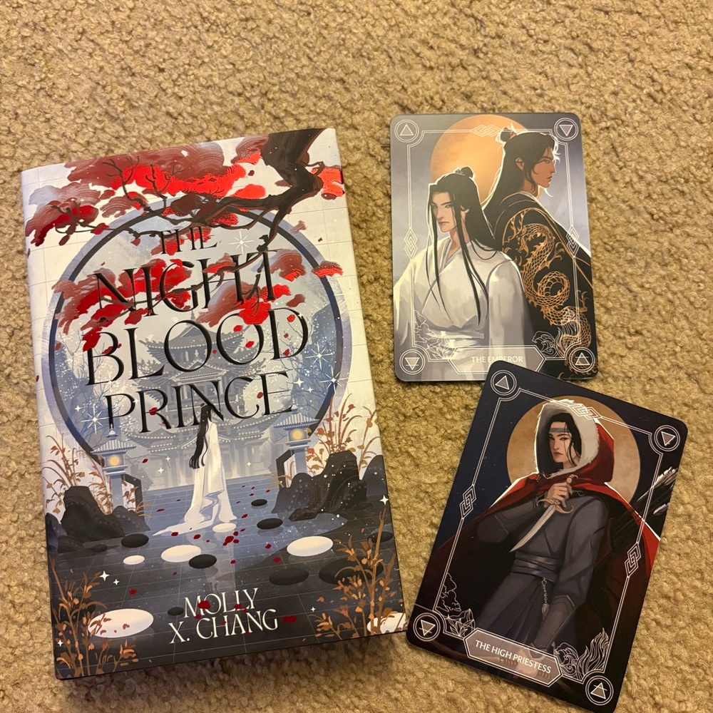 Fairyloot The Nightblood Prince by Molly X. Chang - SIGNED With Tarot Cards